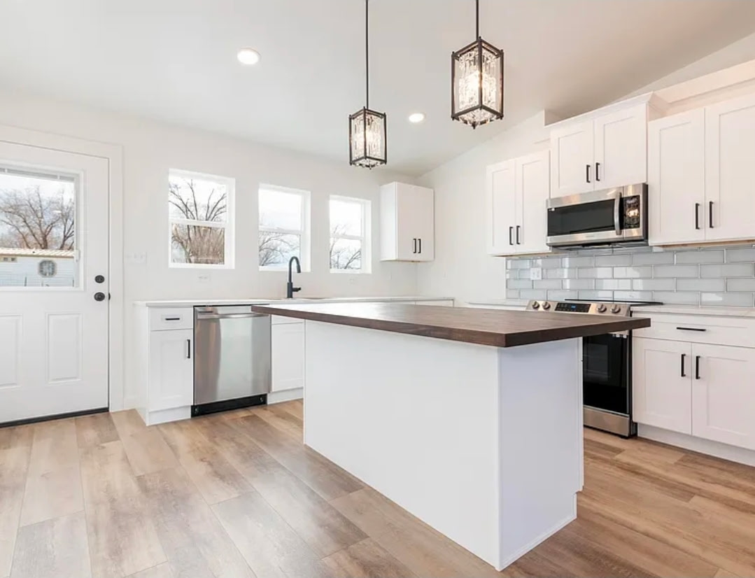 Bright custom kitchen in a smaller home
